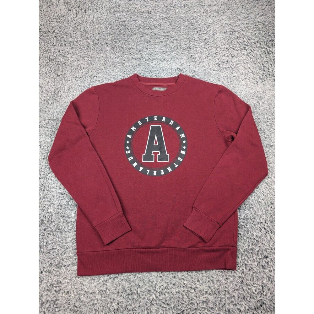 Amsterdam Sweatshirt Adult Large Red Tourist Crew Neck Pullover Destination